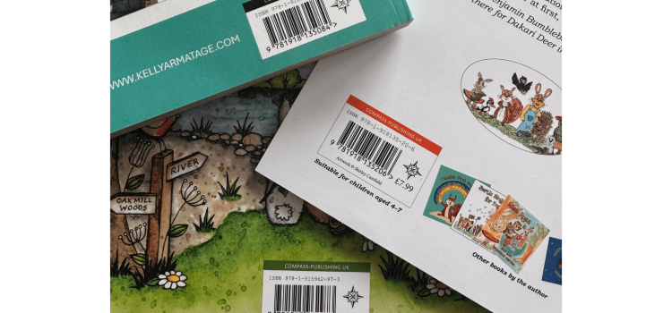 A pile of books showing their ISBNs